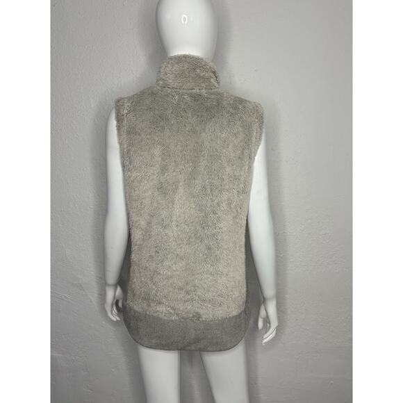 The North Face Gray Fleece Zip Vest Size M Outdoor Hiking Women's - Picture 7 of 10